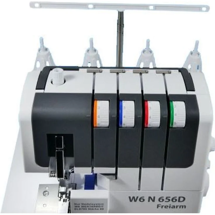 W6 N 656 D Freiarm Overlock-Nähmaschine, weiß – Bild 3