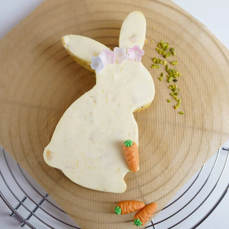 Dr. Oetker Riesen-Ausstecher-Backrahmen ''Hase'' aus der Serie ''Goldiges Ostern'', Keks-, Plätzchen und Kuchenform in einem (Farbe: Silber), Menge: 1 Stück Osterbackform – Bild 3