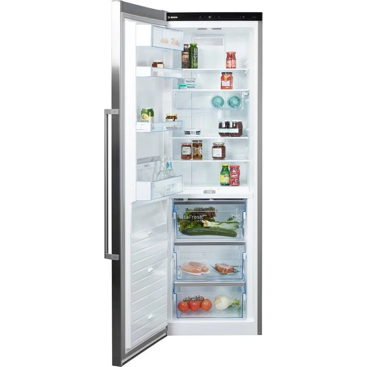 Bosch KSF36PIDP Kühlschrank, freistehend, silber, NoFrost, 0-Grad-Zone, Schnellkühlen, LED, Breite 60 cm, Energieklasse D – Bild 2