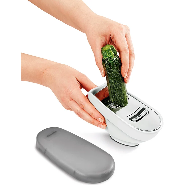 Metaltex 199709080 Box-Reibe mit Aufbewahrung, Kunststoff, Edelstahl – Bild 5