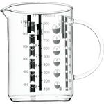 WMF Gourmet Messbecher, 1,0 l, hitzebeständiges Glas, Skalierung für Liter, Milliliter, Tassen und Gramm