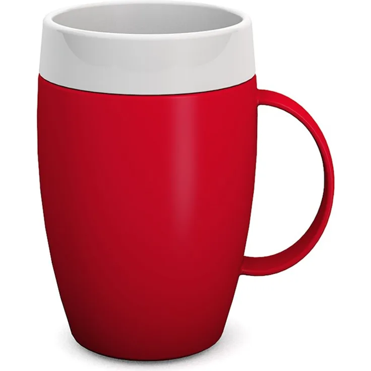 Ornamin Becher mit Trink-Trick und Thermofunktion 140 ml rot (Modell 905) , Thermobecher, Spezial-Trinkhilfe, Schnabelbecher