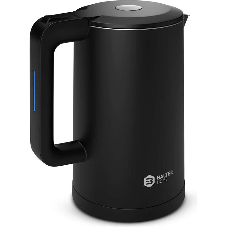 Balter Wasserkocher WK-4, 1,7 L, kabellos, doppelwandig, schwarz – Bild 1