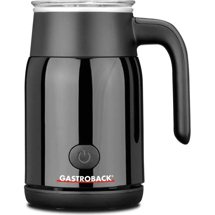 Gastroback 42326 Latte Magic, Milchaufschäumer, warmer oder kalter Milchschaum in Sekundenschnelle (max. 350 ml), erwärmen von Milch oder Kakao, 500 Watt, schwarz, Kunststoff – Bild 1