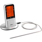 GEFU 21850 Digitaler Funk-Bratenthermometer HÄNDI mit Timer zum Garen und Braten - via Funk bis zu 20 Meter Reichweite