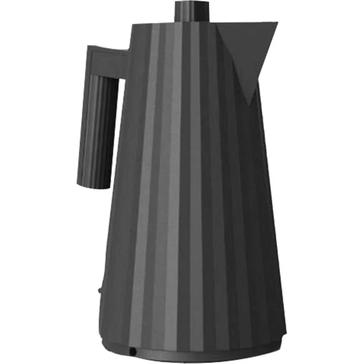 Alessi Plissé MDL06 B elektrischer Wasserkocher, aus thermoplastischem Harz, 2400W, 1,7L, schwarz – Bild 1