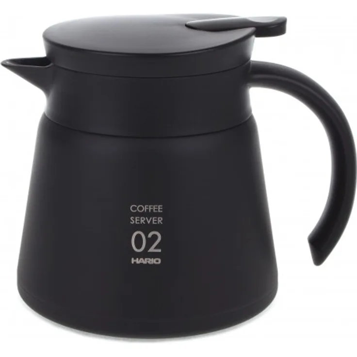 Hario V60 Isolierkanne 600, für Kaffeefilter Größer 02, 550ml schwarz