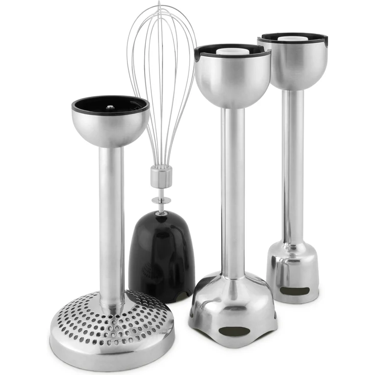 Gastroback 40976 Design Advanced Pro E, leistungsstarker Stabmixer (800 Watt) aus Edelstahl mit Emulgieraufsatz und umfangreichem Zubehör, 18-8 milliliters, Schwarz, Silber – Bild 6