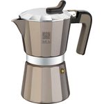 BRA Titanium Kaffeemaschine Aluminium, 6 Tassen
