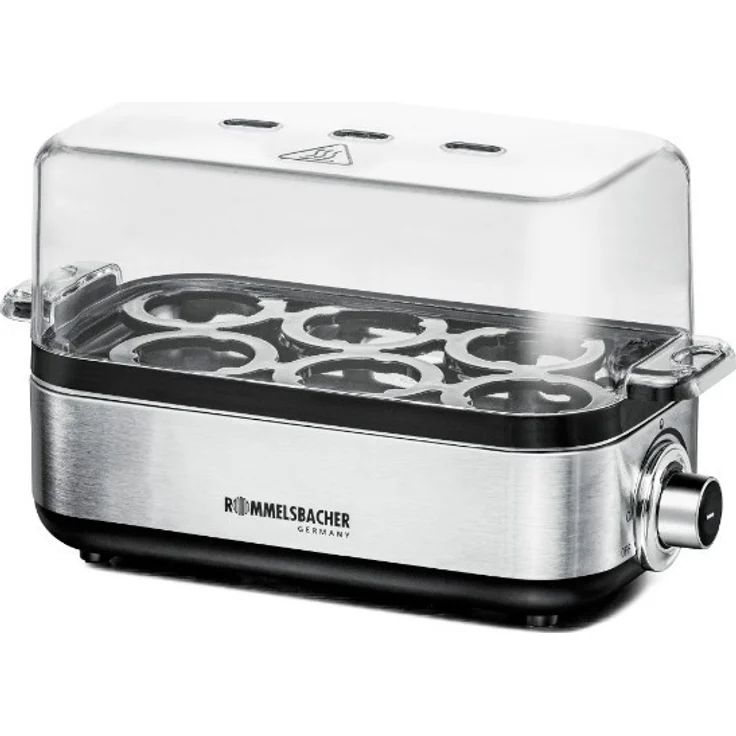 Rommelsbacher ER 600 Eierkocher bis 6 Eier, 400W, inkl. Messbecher mit Eipick – Bild 1