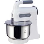 Kenwood HM 680 Handmixer Chefette inkl. Edelstahl Rührschüssel, Rührständer, 350 Watt, 3 Liter, weiß