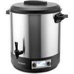 monzana Einkochautomat 1800W 28L Edelstahl Glühweintopf Heißgetränkeautomat BPA frei 28L mit LCD und Timer