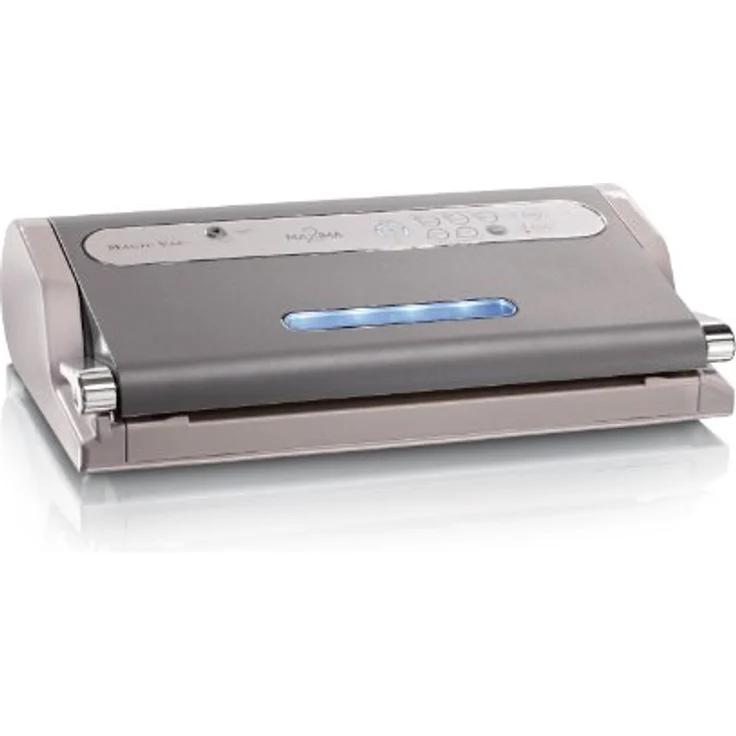 Magic Vac Maxima 2 Vakuumiergerät und Folienschweißgerät für Lebensmittel, 130Watt, 230V Grau – Bild 1
