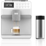 Cecotec Power Matic-ccino 7000 Serie Bianca Multifunktionskaffeemaschine Kaffeemühle Touchscreen Individuelle Zubereitung Force Aroma Technologie 19 Bar Druck Milchtank Ohne Kapseln In Siber Weiß