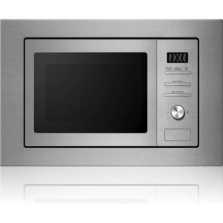 PKM MW820 EBM Mikrowelle, Einbaugerät mit integrierten Rahmen Edelstahl – Bild 1