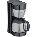 Cloer 5009 Filterkaffee-Automat Edelstahl schwarz 800 W 8 Tassen Filtergröße 1x4, Kunststoff,