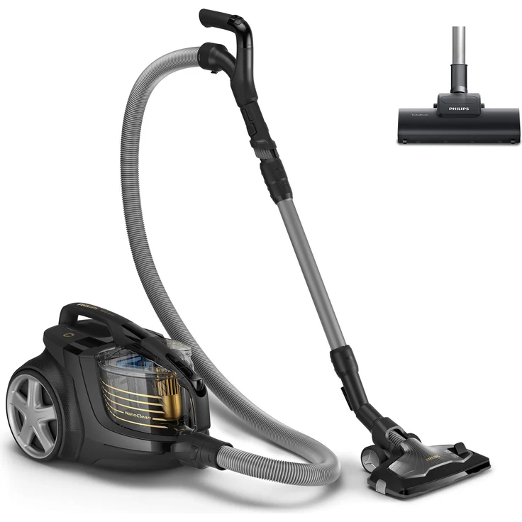 Philips 9000serie Marathon Ultimate (650 W, 2,2 L Staubvolumen, integriertes Zubehör) XB9154|09, Beutelloser Staubsauger, schwarz – Bild 1