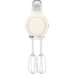 Smeg HMF01CREU Handmixer im 50er Jahre, 250W, 9 Geschwindigkeiten, Kunststoff, cream