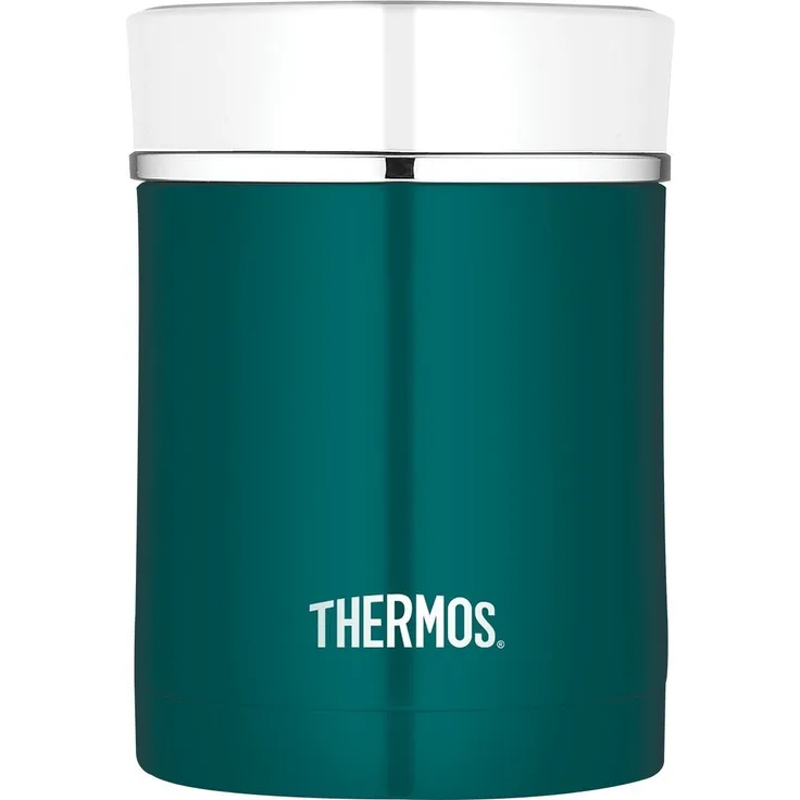 THERMOS 4005.255.047 Speisegefäß Premium, Edelstahl Teal 0,47 l, Spülmaschinenfest, 7 Stunden heiß, 9 Stunden kalt