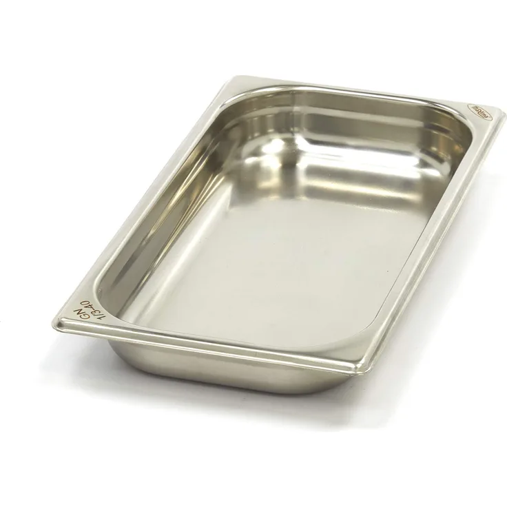 Gastronormbehälter aus Edelstahl 1-3GN, 40mm, 325x176mm
