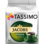 Tassimo Jacobs Krönung, Kaffee, Arabica, Kaffeekapsel gemahlenen Röstkaffee 16 T-Discs