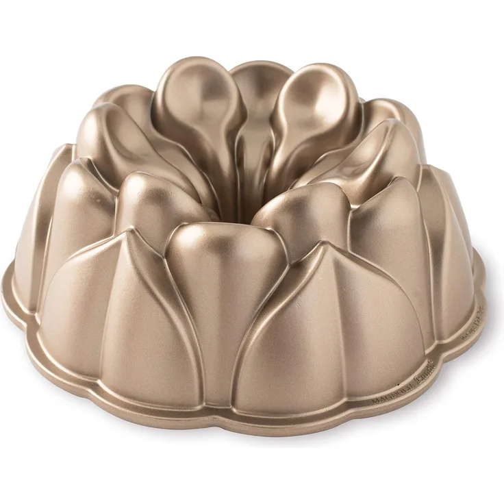 Nordic Ware 93848 Magnolia Gugelpfanne, Aluminiumguss, 10 Tassen, Toffee