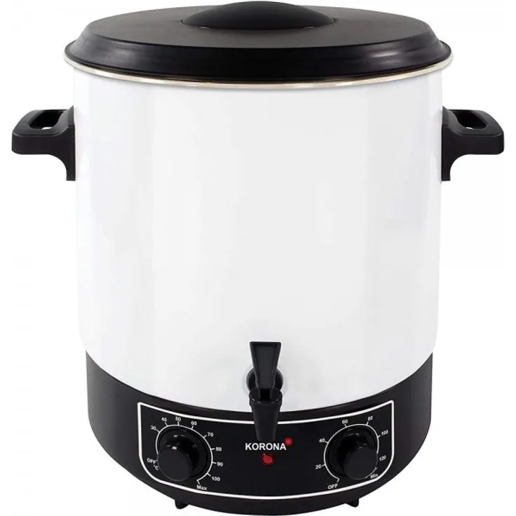 KORONA 2 in 1 Einkochautomat und Heißgetränkespender mit Timerfunktion 1800 Watt 27 Liter
