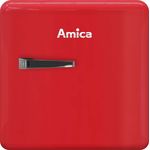 Amica MIni Kühlschrank Kühlbox Rot 45 L Retro Design automatisches Abtauen
