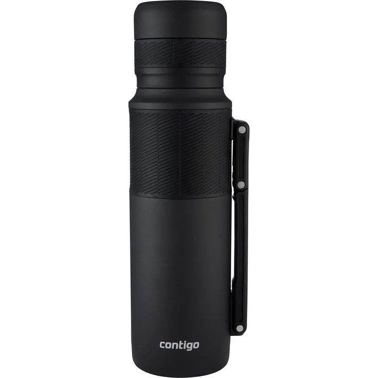 Contigo Thermoflasche Thermalock, Edelstahl Isolierbecher, Kaffebecher to go, auslaufsicher, spülmaschinenfester Deckel BPA-frei, mit Griff, 1200 ml – Bild 1