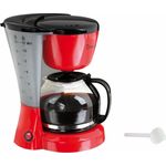 Domoclip dom163rn Kaffeemaschine élect. zweifarbig rot-schwarz 1,2 Liter, 800