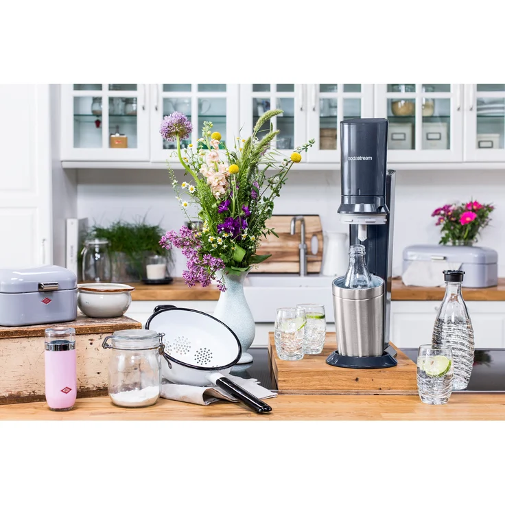 SodaStream Crystal 2.0 titan Wassersprudler inkl. 3 Glaskaraffen (Füllmenge: 0,6 Liter) - Preisvergleich – Bild 8