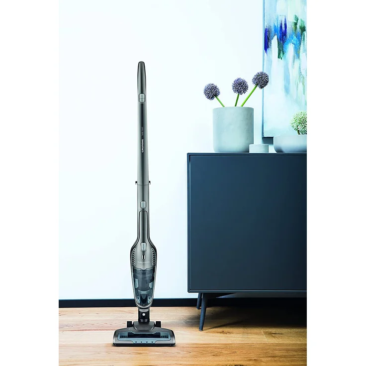Grundig VCH9832 Handstaubsauger, 75 min Akkubetrieb, HEPA-Filter, abklappbarer Griff, freistehend grau – Bild 5