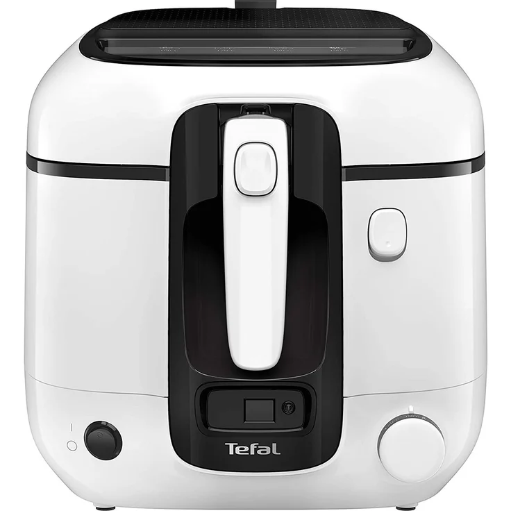 Tefal FR314030 Fritteuse, 1800W, mit Öl, für 1,3kg Pommes frites, Cool-Touch, schwarz-weiß, 2,2 L Kapazität – Bild 2