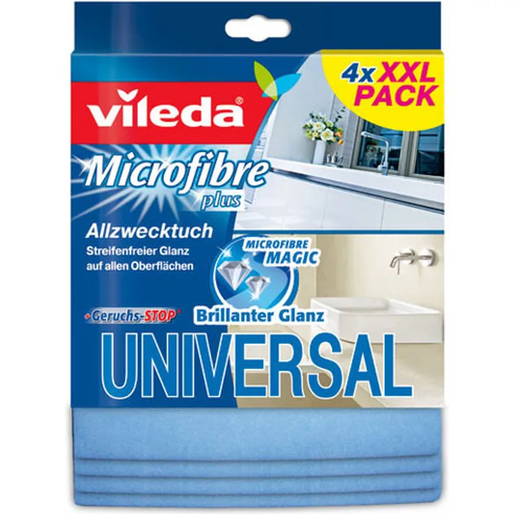 Microfaser Allzwecktuch Universal 4er Sparpack