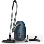 Rowenta RO3125EA Power XXL Silence Bodenstaubsauger mit Beutel (große Staubbeutelkapazität: 4,5 Liter, langlebiger energieeffizienter EffiTech-Motor, langes 6,2 m Netzkabel) blau-grau