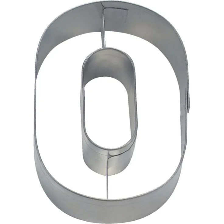 Staedter Haus Cookie Cutter edelstahl 6,5 cm, silber, Nummer 0