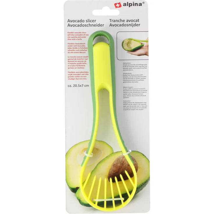 Alpina 8711252157757 Flexibeler Avocadoschneider mit messer