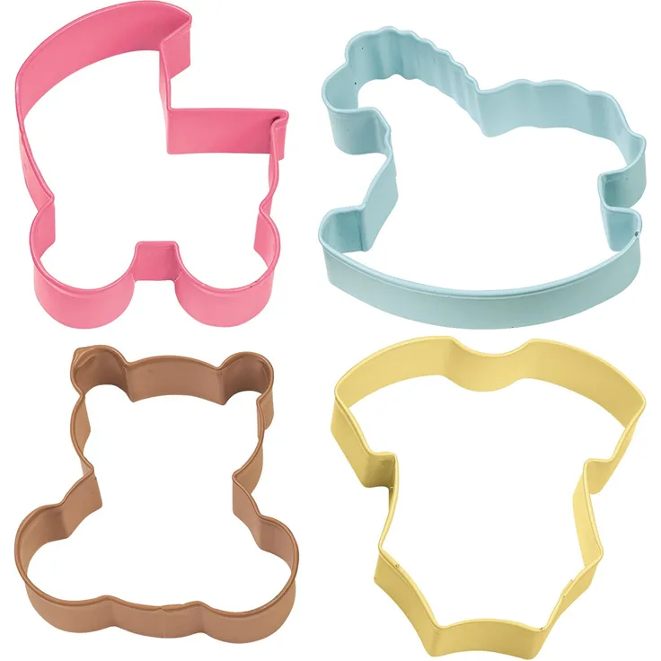 Wilton 4-teiliges Baby-Geschenkset farbig