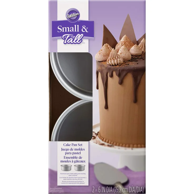 Wilton Kuchenbackform-Set, klein und hoch, 15,2 x 5 cm, 2-teilig