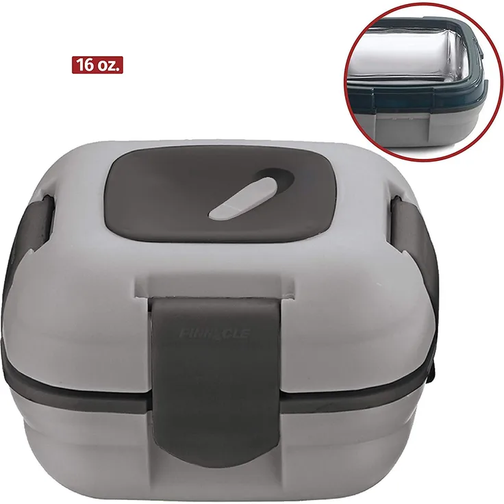 Pinnacle Lunch-Box für Erwachsene und Kinder, Gray, 16 Oz, 454 g