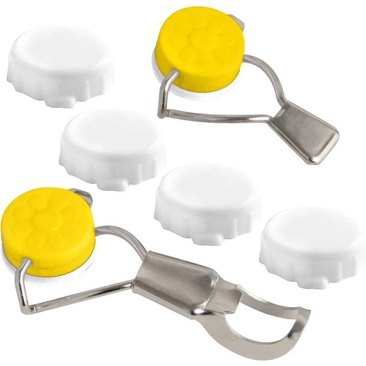 FACKELMANN 49571 Bügel-und Kronkorkenverschluss-Set, Kunststoff – Bild 1