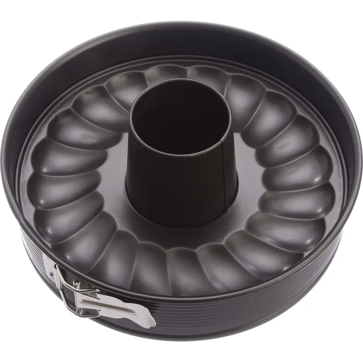 Zenker Springform Flach- und Rohrboden Ø 26 cm Backform mit 2 Böden Kuchenformen-Set, mit Antihaftbeschichtung, einfaches Entformen für saftige Kuchen und Torten, Menge: 1 Stück