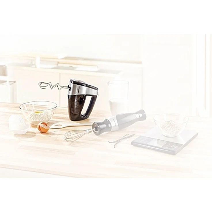 Grundig HM 5040 Premium-Handmixer, 300W, 5 Geschwindigkeiten, schwarz-silber – Bild 2