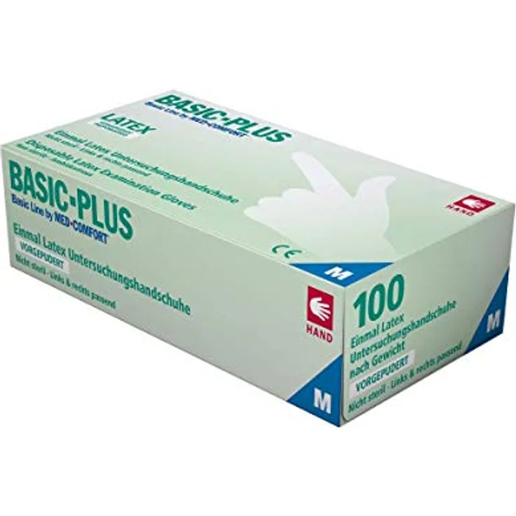 AMPri Basic Plus Latexhandschuhe gepudert 100 Stück Gr.S