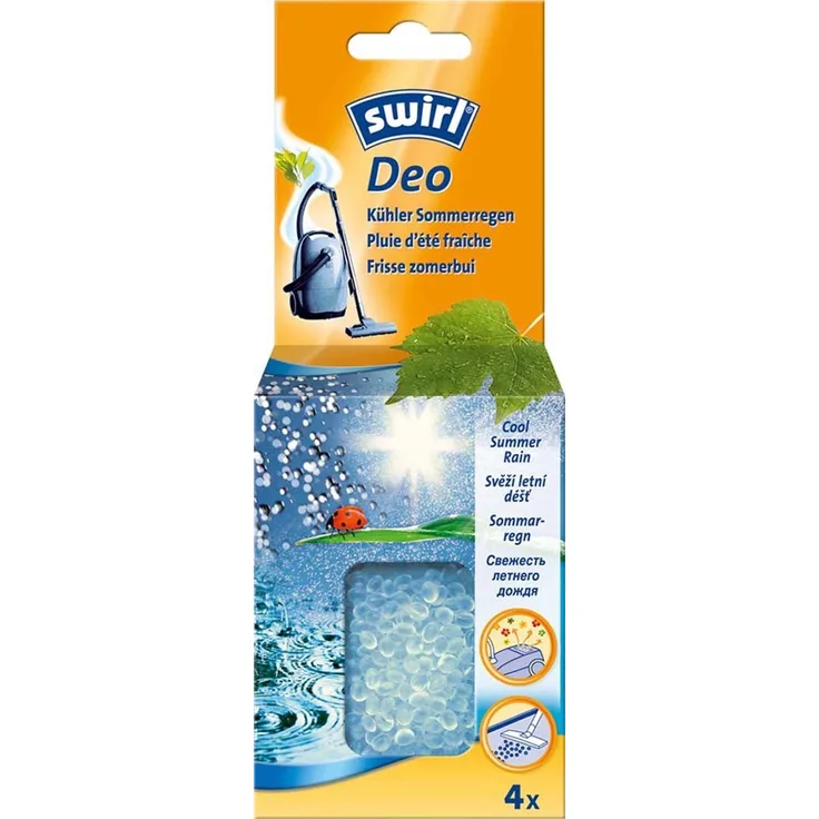 Swirl Staubsauger Deo-Perlen Kühler Sommerregen 4x (Zum Einsaugen in den Staubsauger)