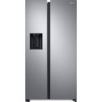 Samsung RS6GA8532SL/EG Side-by-Side-Kühlschrank, freistehend, Edelstahl-Optik, NoFrost, Wasser- und Eiswürfelspender, Wassertank, Multi Airflow System, Breite 91.2 cm