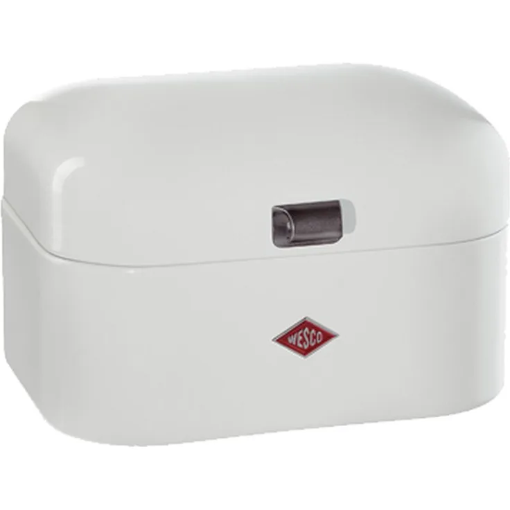 WESCO 235 101 Single Grandy Brotkasten weiß 22 x 28 x 17cm L-B-H, Edelstahl, 22 x 26,8 x 17,5cm