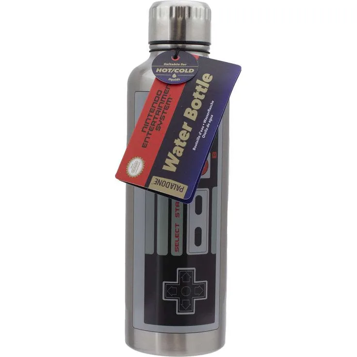 NES Controller Isolierflasche, silber