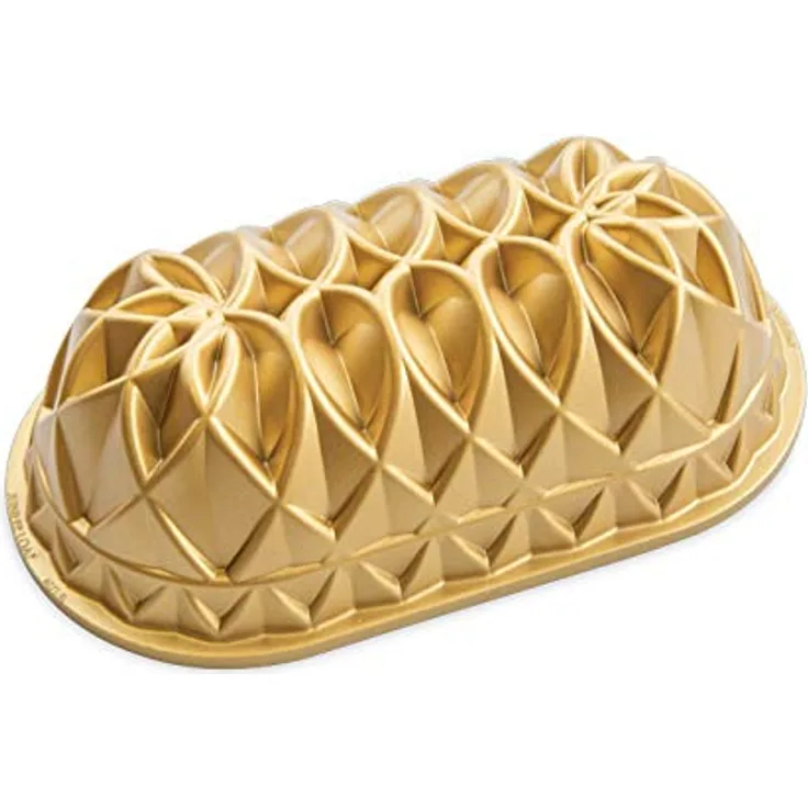 Nordic Ware Jubilee Cast Kastenform für 6 Tassen, Gold