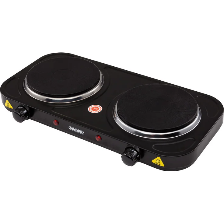 Mesko MS 6509 Doppel-Kochplatte 2000 W, D15,4 cm schwarz